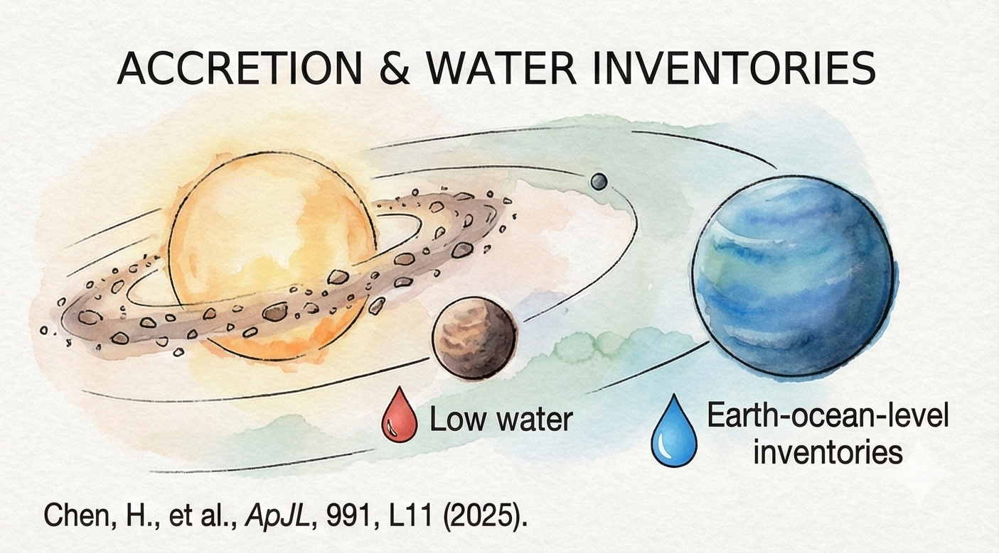 Accretion & water inventories